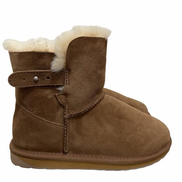 EMU Australia Womens Summerlands Sheepskin Suede Ankle Boots US 8 EU 39 Brown - Picture 2 of 12